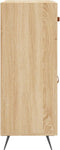 vidaXL - Dressoir - 69,5x34x90 - cm - bewerkt - hout - sonoma - eikenkleurig