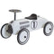Retro Roller Lewis - Loopauto - Metalen wielen - Wit