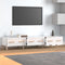 vidaXL - Tv-meubel - 150x34,5x30 - cm - bewerkt - hout - hoogglans - wit