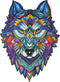 UNIDRAGON Houten Puzzel Voor Volwassenen Dier - Majestueuze Wolf - 700 stukjes - Royal Size 42x58 cm