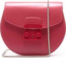 Furla Metropolis Mini Crossbody Round - 2 vakken - Ruby Rood