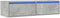 vidaXL - Tv-meubel - met - LED-verlichting - 100X35,5x25 - cm - betongrijs