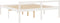 vidaXL - Seniorenbed - massief - grenenhout - wit - 200x200 - cm