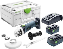 Festool AGC 18-125 5,0 EBI-Plus Accu Haakse Slijper 125mm 18V 5.0Ah in Systainer - 577700
