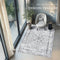 tectake® Dalia - Vintage design tapijt - Laagpolig - Wasbaar - 200x274cm - grijs