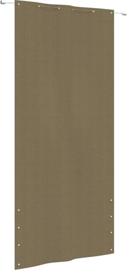 vidaXL - Balkonscherm - 120x240 - cm - oxford - stof - taupe