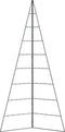 vidaXL - Kerstdecoratie - kerstboom - 210 - cm - metaal - zwart