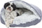 Trixie Donut Harvey - Hondenmand - Ronde vorm - Grijs/Wit - 70X70 cm