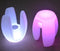 Krukje bijzet tafeltje LED verlichting 16 kleuren RGB oplaadbaar afstandsbediending