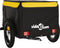 vidaXL - Fietstrailer - 30 - kg - ijzer - zwart - en - geel