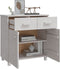 vidaXL - Dressoir - HAMAR - 79x40x80 - cm - massief - grenenhout - wit