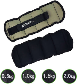 Tunturi Enkelgewichten en Polsgewichten - 2 x 1,0 kg - Grijs (2 stuks)