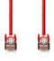 Nedis CAT5e Netwerkkabel - SF/UTP - RJ45 Male - RJ45 Male - 20.0 m - Rond - PVC - Rood - Polybag
