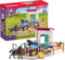 Schleich HORSE CLUB - Paardenbox - met Merrie & Veulen - Afneembaar Zadel & Hoofdstel
