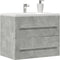 vidaXL - Wastafelkast - 60x38,5x48 - cm - spaanplaat - betongrijs