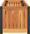 vidaXL - Plantenbak - 110x30x27,5 - cm - massief - acaciahout - en - staal