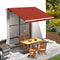vidaXL - Luifeldoek - 350x250 - cm - canvas - oranje - en - bruin