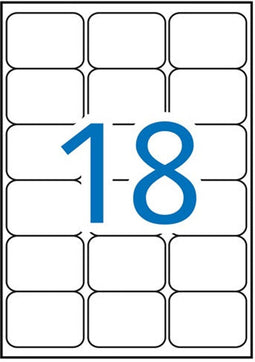 Apli laser A4 etiketten 63x46 | 6 mm 1800