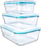 Home Set Lunchboxen Glas Polypropyleen 3 Onderdelen