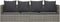 vidaXL - Loungebed - met - kussens - poly - rattan - grijs