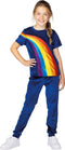 K3 - Verkleedpak Regenboog Blauw - 6-8 jaar Maat 134