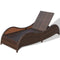 vidaXL - Ligbed - met - kussen - poly - rattan - bruin