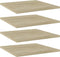 vidaXL - Wandschappen - 4 - st - 40x40x1,5 - cm - spaanplaat - sonoma - eikenkleurig