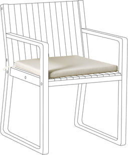 Tuinzitkussen SASSARI PREMIUM 46 x 46 cm Taupe