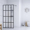 vidaXL - Inloopdouchewand - 90x195 - cm - transparant - gehard - glas