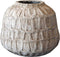 PTMD Timon bruine cement pot rond rand maat in cm: 31 x 31 x 26