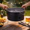 Alpina Tafelbarbecue Houtskool - 35 cm - Lichtgewicht RVS - Zwart