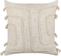 PLEIONE - Sierkussen - Beige - 45 x 45 cm - Katoen