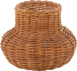 J-Line mand Vaasvorm Honing - rotan - geel