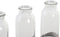 Vaas DKD Home Decor Bruin Zwart Metaal Kristal 45 x 11 x 22 cm (3 Onderdelen)