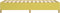vidaXL - Bedframe - stof - groen - 90x200 - cm