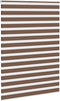 vidaXL - Zebra - rolgordijn - 160x200 - cm - stofbreedte - 155,9cm - polyester - bruin