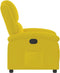 Fauteuil verstelbaar fluweel geel