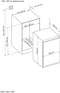 RESPEKTA KS88.0 Inbouw koelkast tafelmodel (133 l, F, 875 mm hoog, Wit)