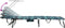 vidaXL - Opvouwbaar - Ligbed - met - Luifel - Bladprint - 600D - Oxford - Stof