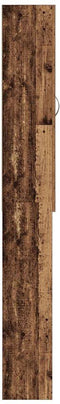 vidaXL - Wasmachinekast - 64x25,5x190 - cm - oud - houtkleurig