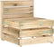 vidaXL - Tuinmiddenbank - pallet - geïmpregneerd - grenenhout