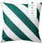 Dutch Decor - SANZENO - Buitenkussen 45x45 cm - waterafstotend en uv-bestendig - Sagebrush Green - groen en wit