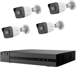 HiLook IK-4248BH-MH/P IK-4248BH-MH/P IP-Bewakingscameraset LAN 4-kanaals Met 4 camera's 3840 x 2160 Pixel