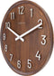 Grote wandklok - 50cm- Stille klok - Walnoot hout - NeXtime Precious