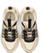 POSH by Poelman AYOKI - Dames sneakers - Chunky zool 4 cm - Beige met Zwart