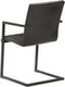 vidaXL - Eetkamerstoelen - 2 - st - echt - leer - zwart
