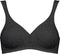 Triumph Elegant Cotton N - Beugelloze beha - Bloemmotief - Zwart - Maat C90
