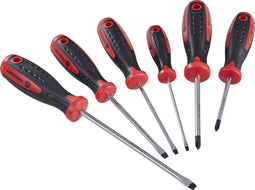 TOOLCRAFT Schroevendraaierset Werkplaats 6-delig Plat, Kruiskop Phillips