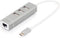 AB-50001-1 - USB Hub - 4-poorts USB 2.0 Type A - Gegevensoverdracht tot 480 Mbit/s - Compact en lich