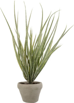J-Line gras in pot Glitter - kunststof - groen